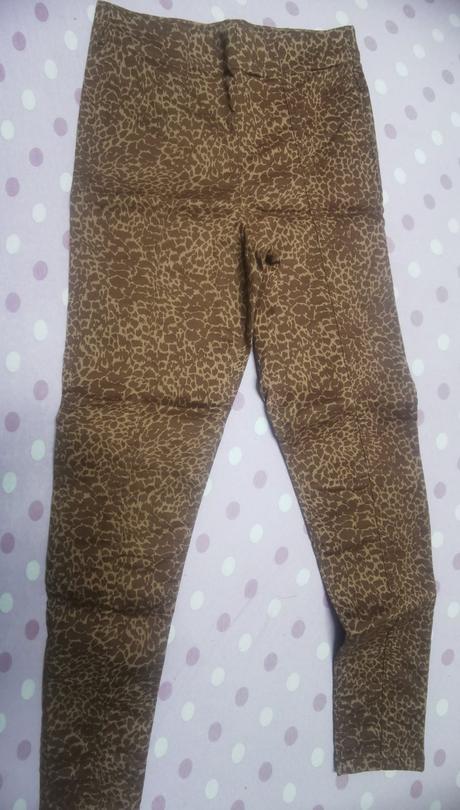 Hnedé leopardie nohavice, f&f,38