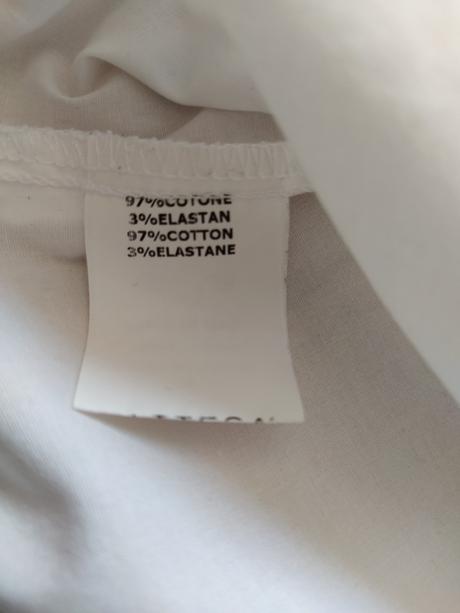 Biela blúzka/košeľa vhodná na tehotenské foto, m