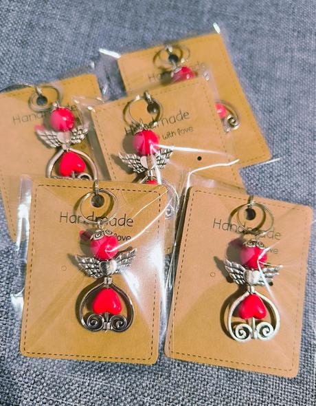 Handmade kľúčenky-anjelikovia na kľúčenku, 