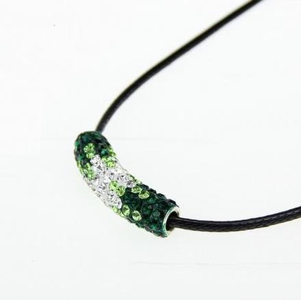 Shamballa valček -melírovaný zelený, 