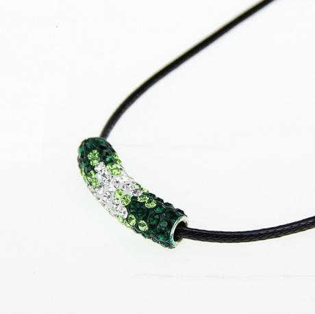 Shamballa valček -melírovaný zelený,