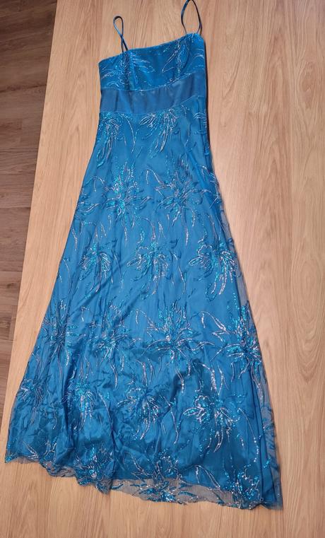 Spoločenské šaty č. 40 - tyrkysové, 40