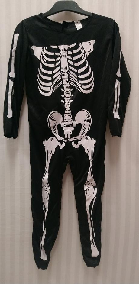 Kostým kostlivec biely, o canny, 104-116 cm,