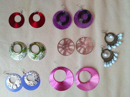 Okrúhle náušnice 7ks, 