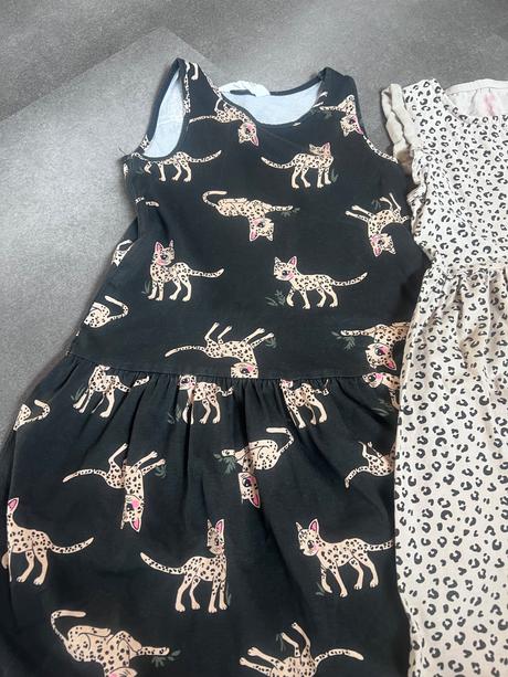 Letné šaty zvierací motív, h&m,134