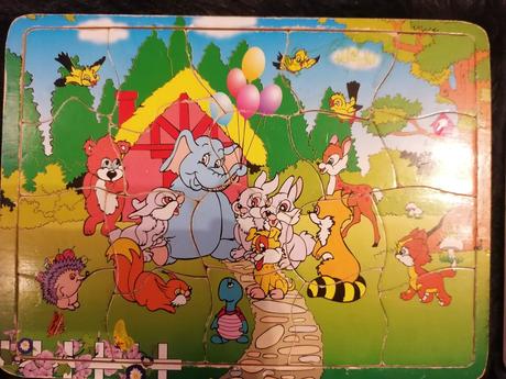 Puzzle drevené 2 ks, 