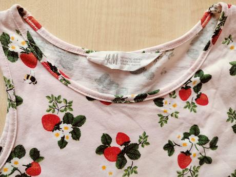 Šaty jahôdky, h&m,128