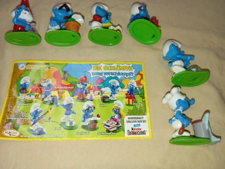 Kinder surprise smurf šmolkovia 2008/2009,