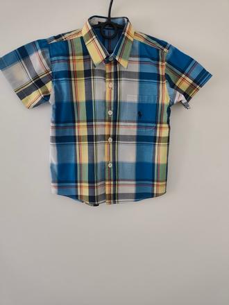 Chlapčenská bavlnená košeľa, ralph lauren,110