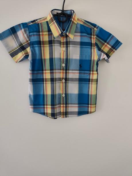 Chlapčenská bavlnená košeľa, ralph lauren,110
