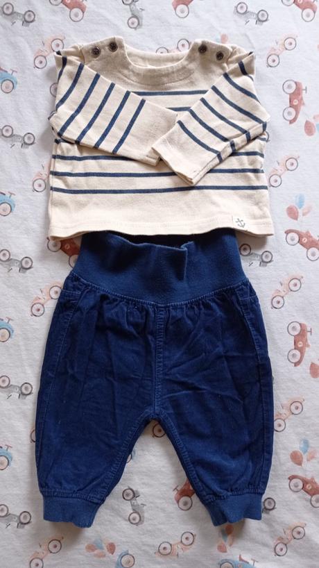 Súprava h&m, svetrík a nohavice, namornik, h&m,56