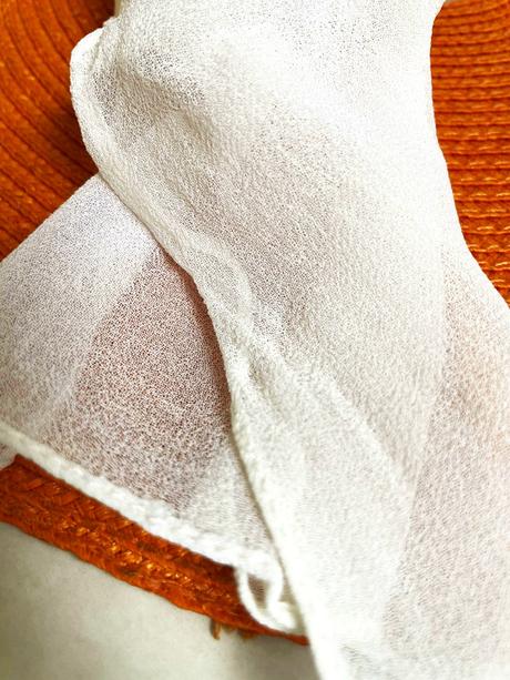 Mušelínová šatka na krk, xl