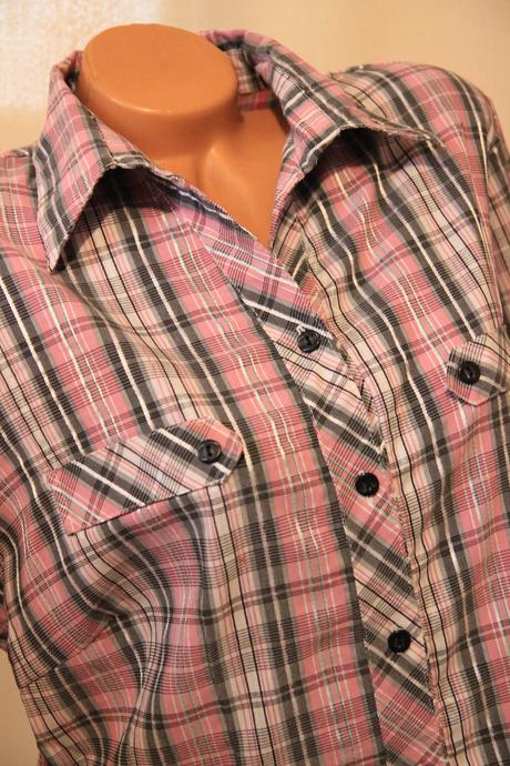 Ružovo čierna košeľa, l/xl, l