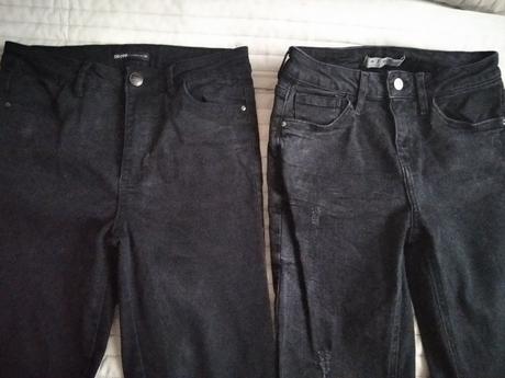 2x rifle s vysokým pásom, denim,34