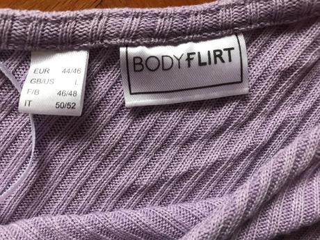 Fialové tričko - asymetrické, bonprix,44