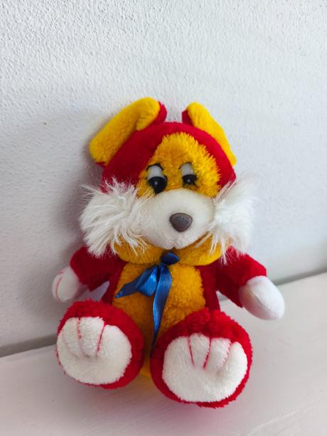 Plyšák červený 22 cm, 