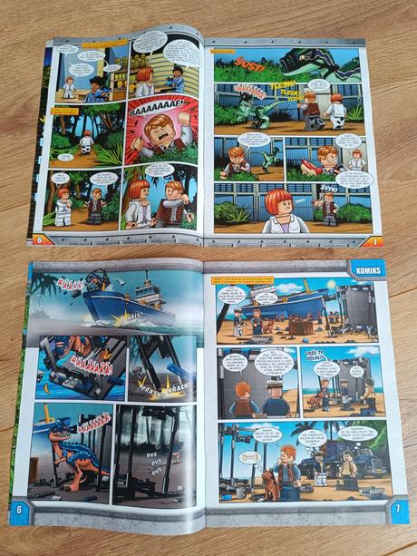 Casopisy lego jurassic world,