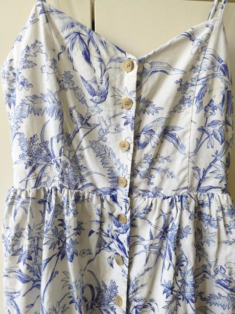 Ľanové šaty 36/38, h&m,38