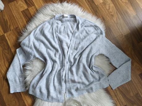 Dámsky sveter bez zapínania oversize, h&m,l