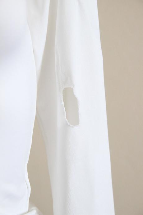 Biely body top, xs, poškodený, xs
