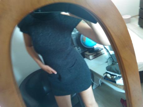 Orsay šedé pletené šaty, orsay,s