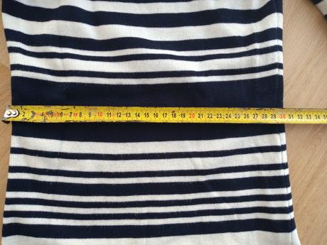 Pásikavé svetríkové šaty, s