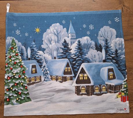 Vianočná utierka 1kus ručná práca, 