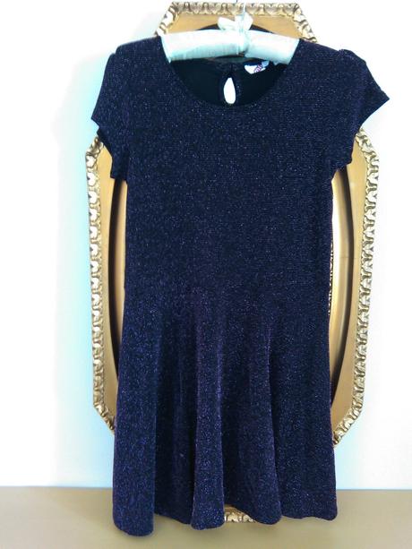 Fialové šaty s metalickým efektom, h&m,s