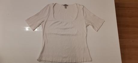 Viskozový top s elastanom v. l, h&m,l