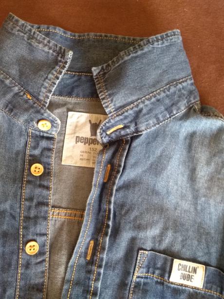 Košeľa riflova, pepperts,140