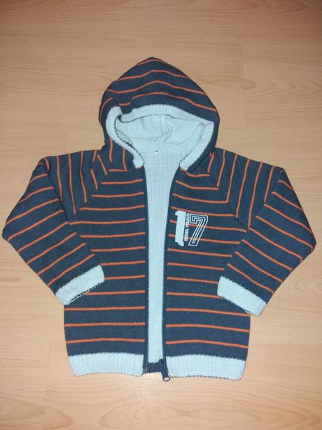 Sveter na zips obojstranny, 98
