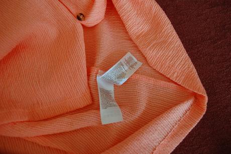 Letná mušelínová blúzka v koralovej farbe, f&f,xl