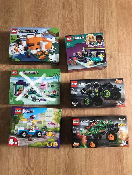 Nové lego- minecraft, friends, technic,