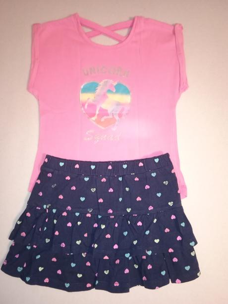 Letný komplet 3-dielny s motívom jednorožca, 116