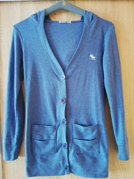 Svetrík s kapucňou, kardigan, abercrombie&fitch,s