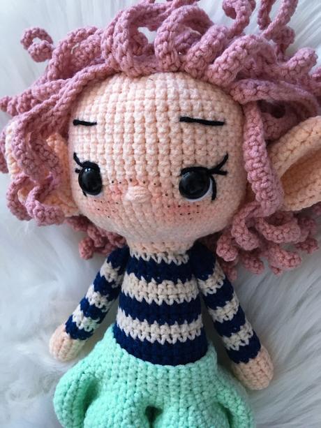 Háčkovaná bábika - elfka,
