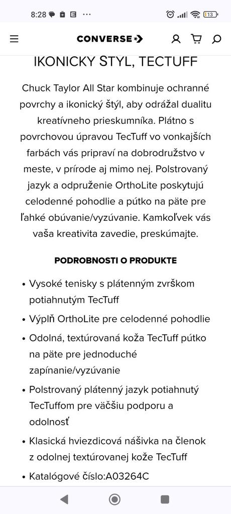 Converse chuck taylor  s membránou tectuff, converse,44