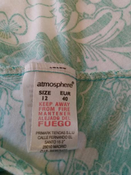Dámsky top so zeleným vzorom, atmosphere, xs/s, atmosphere,xs