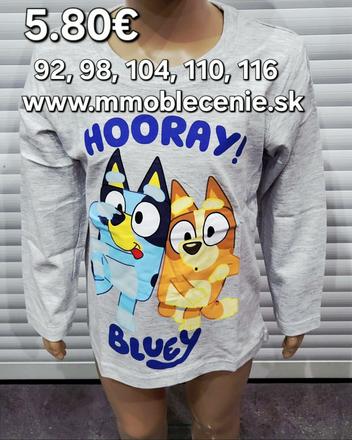 Tričko bluey, disney,92 / 98 / 104 / 110 / 116