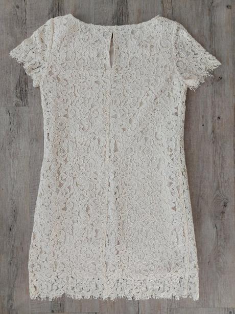 Krémové čipkované šaty zara, zara,s