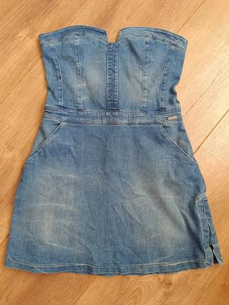 Kratke riflove saty guess 38, guess,38