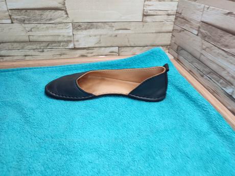 Luks barefoot - dámske čierne kožené baleríny, 36