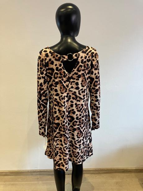 Dámske šaty s leopardím vzorom (uni), l / m / s