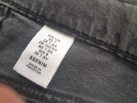 Rifľová sukňa, h&m,128