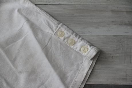 Biele plátené 3/4 nohavice, next,110