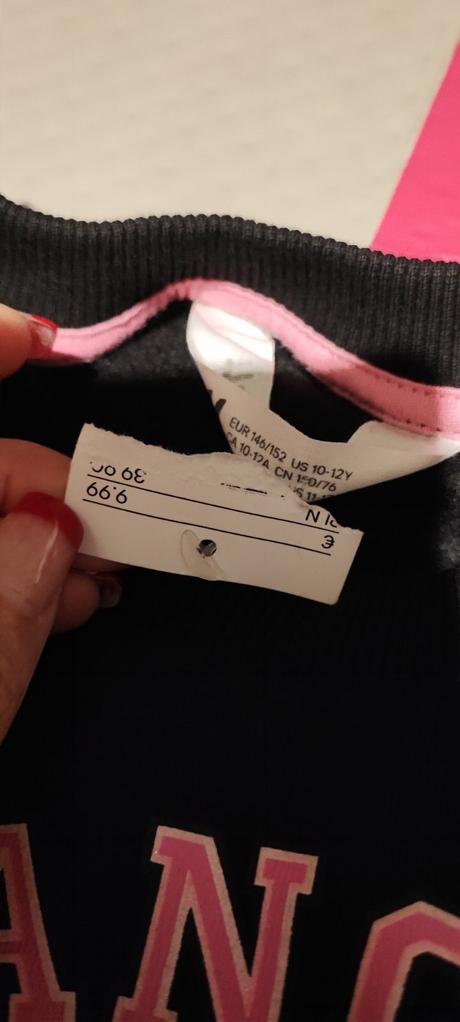 Crop top mikina+tričko, h&m,140