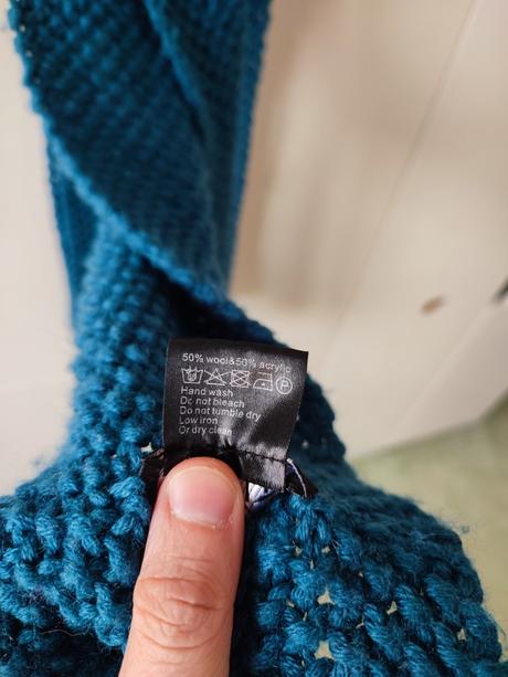 Vlnený šál vavite, 