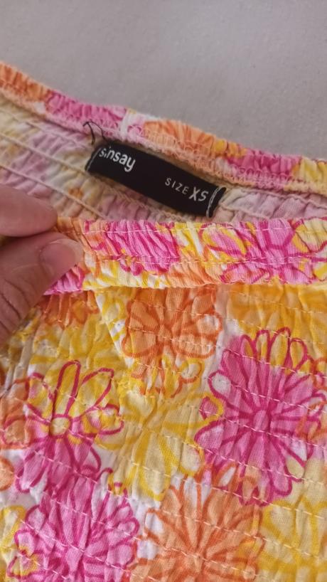 Kvetinový top, sinsay,xs