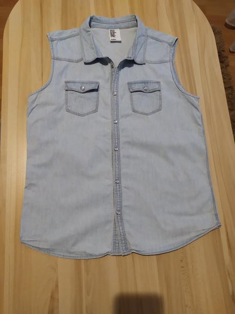 Riflová košeľa, h&m,170