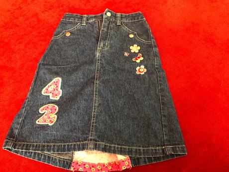 Riflová sukňa, h&m,110